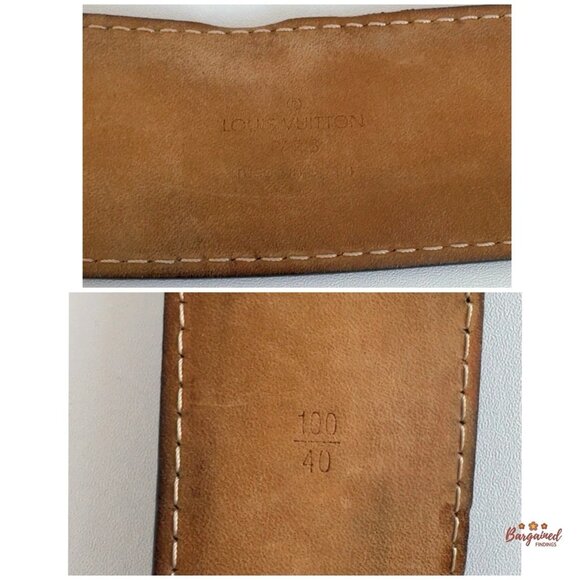 Authentic Louis Vuitton Black Leather Infini Ceinture Jeans Belt Size 100/40 - Picture 11 of 13